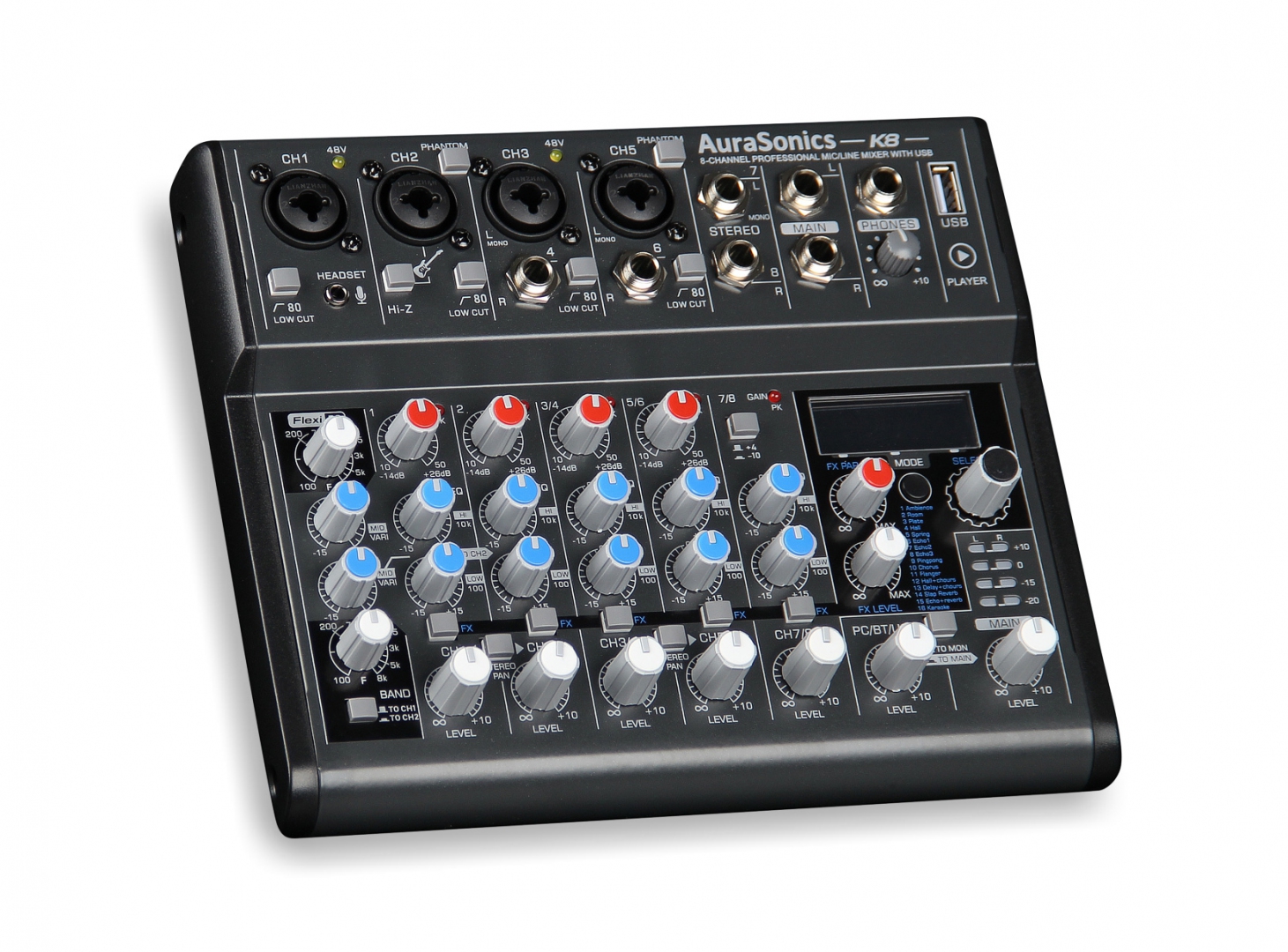 AuraSonics K8 компактный микшерный пульт в Кудымкаре