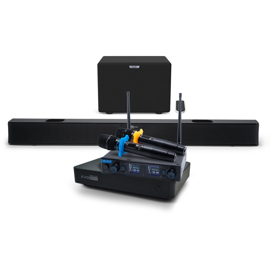 Hi-End караоке-система EVOBOX Premium + EvoSoundBar (саундбар с караоке) в Кудымкаре
