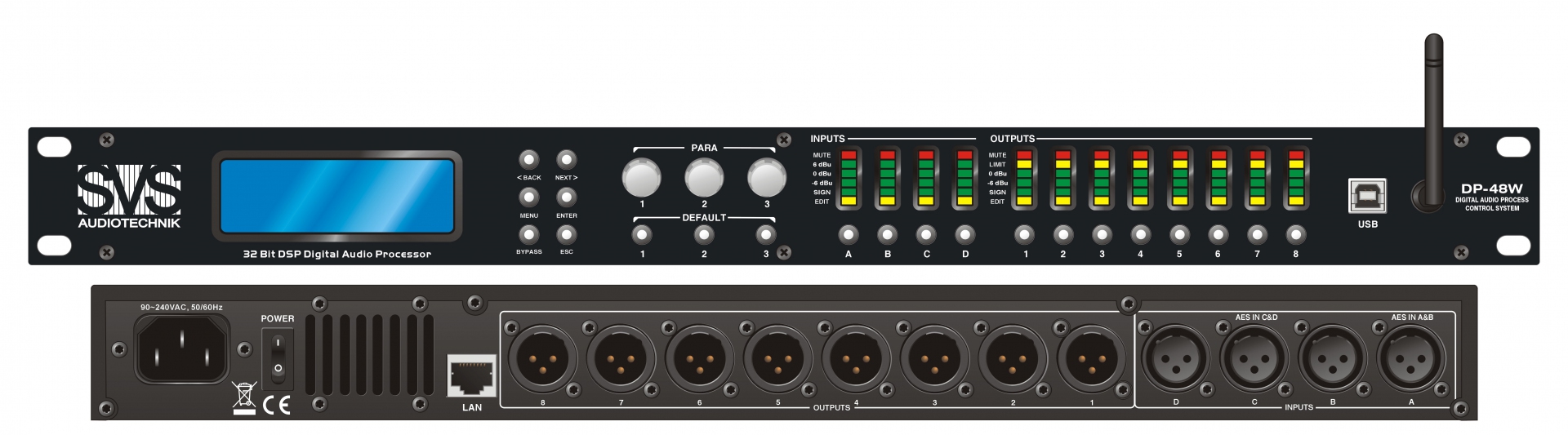 SVS Audiotechnik DP-48W Цифровой процессор: 4 входа 8 выходов в Кудымкаре