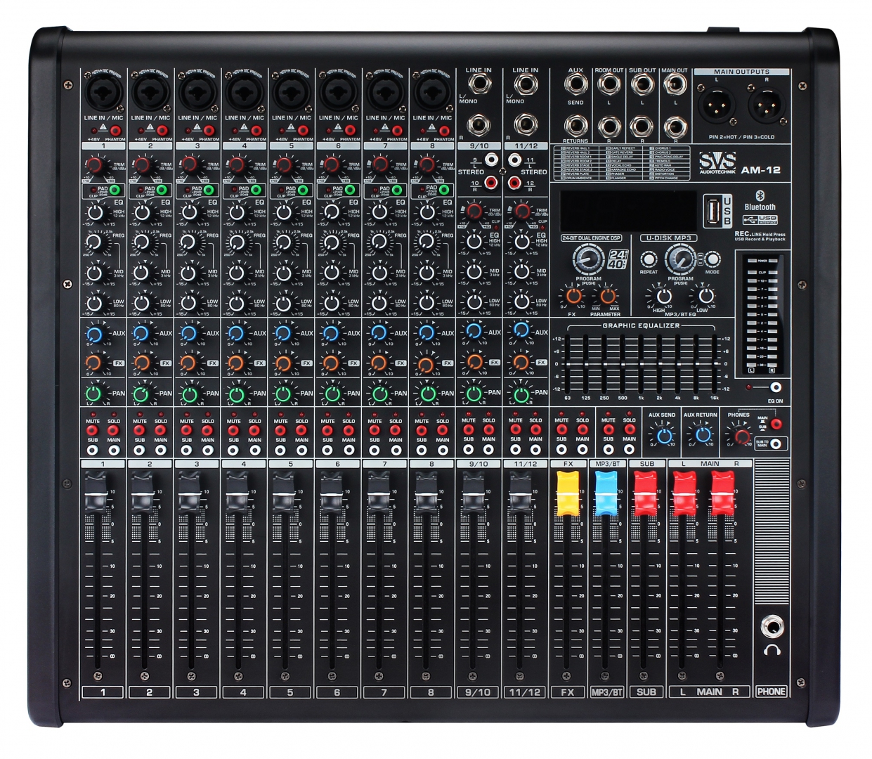 SVS Audiotechnik mixers AM-12 Микшерный пульт аналоговый, 12-канальный в Кудымкаре