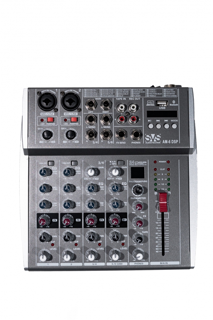 SVS Audiotechnik mixers AM-6 DSP Микшерный пульт аналоговый, 6-канальный SVS Audiotechnik mixers в Кудымкаре