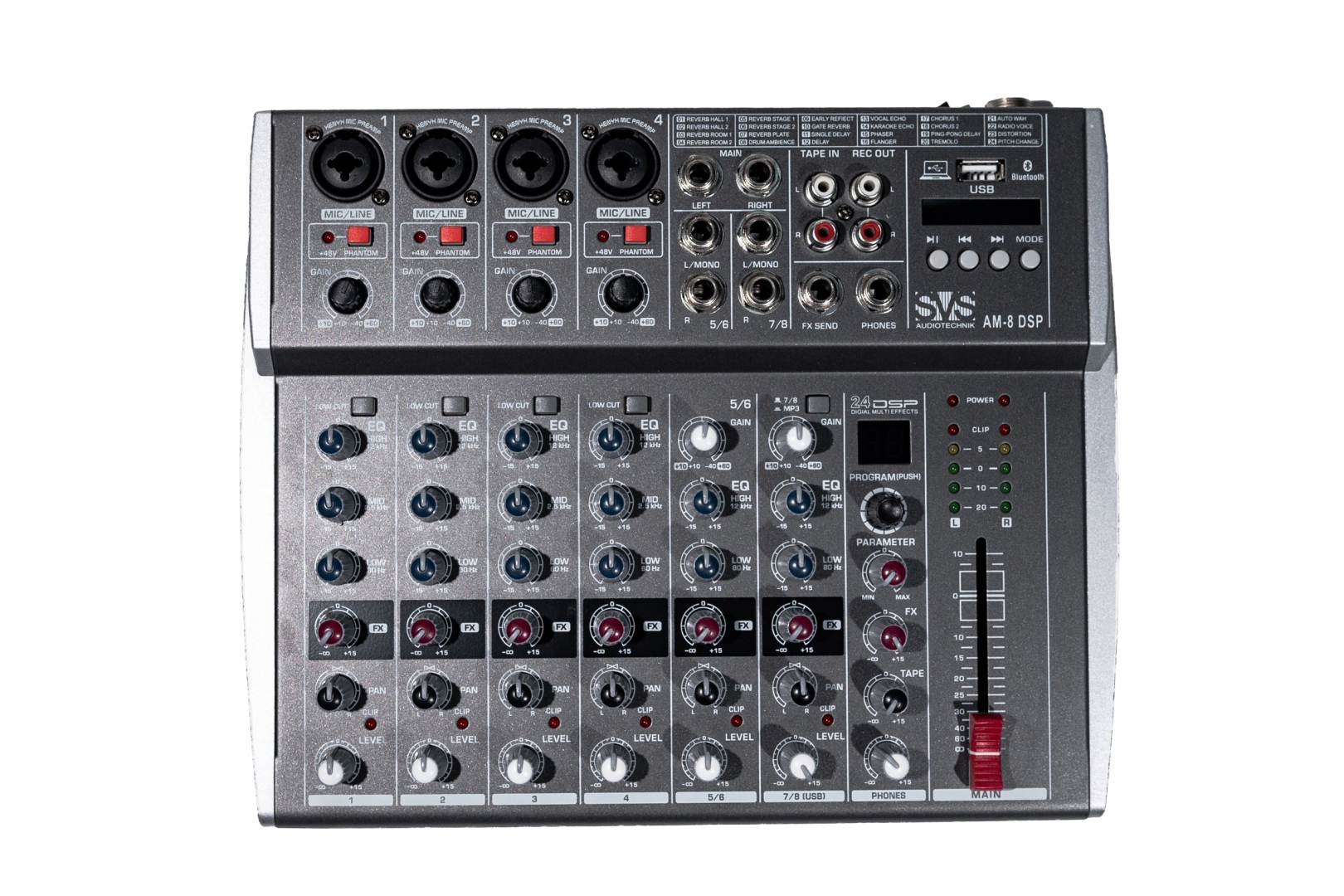 SVS Audiotechnik mixers AM-8 DSP Микшерный пульт аналоговый, 8-канальный в Кудымкаре